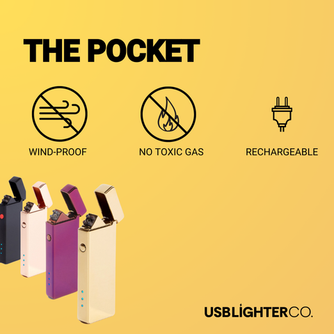 Pocket Electric Arc Lighter - Purple