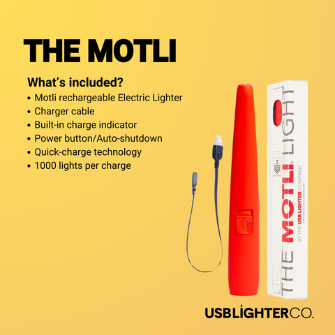 MOTLI Lighter + Flashlight - White