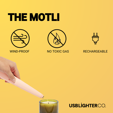 MOTLI Lighter + Flashlight - White