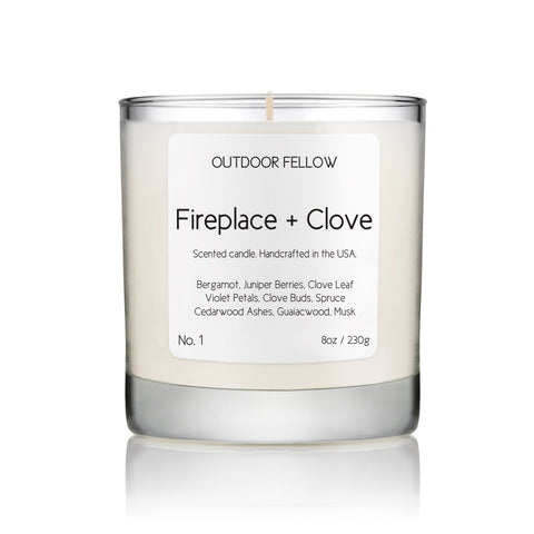 Fireplace and Clove Scented Candle by Outdoor Fellow