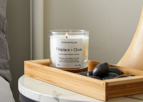 Fireplace and Clove Scented Candle by Outdoor Fellow