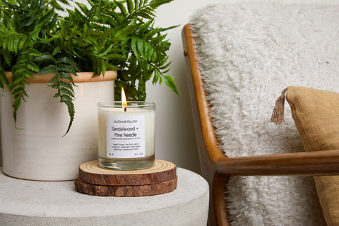 Sandalwood and Pine Needle Scented Candle by Outdoor Fellow