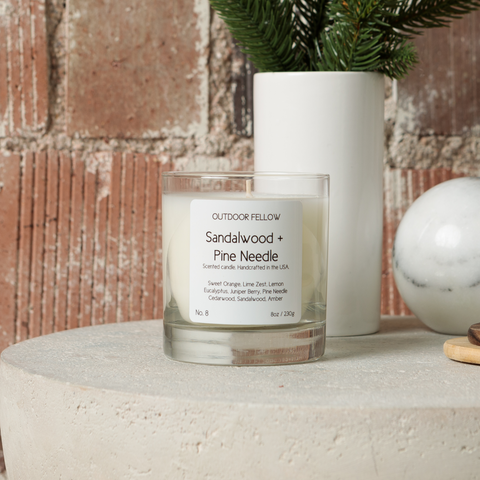 Sandalwood and Pine Needle Scented Candle by Outdoor Fellow